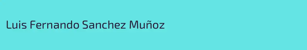 Luis Fernando Sanchez Muñoz